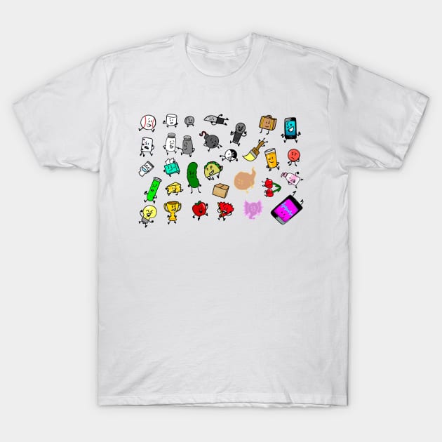 Inanimate Insanity All Characters T-Shirt by MsBonnie